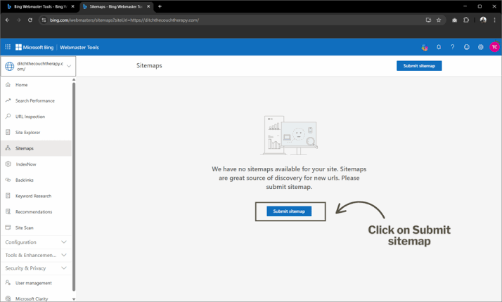 How to Add a Sitemap in Bing Webmaster Tools